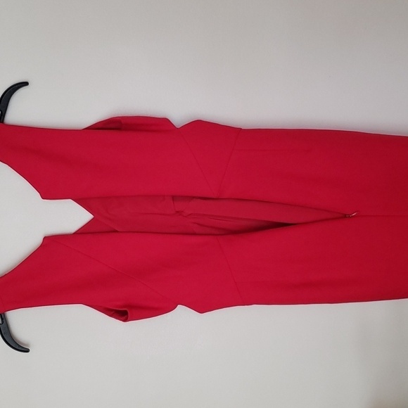 Elizabeth and James red side cutout sheath cocktail dress, women's size 4 - Picture 7 of 9